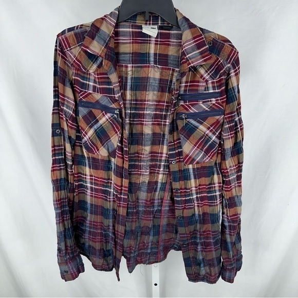 Harley Davidson Women’s Plaid Button Down Long Sleeve Size L - Picture 1 of 7